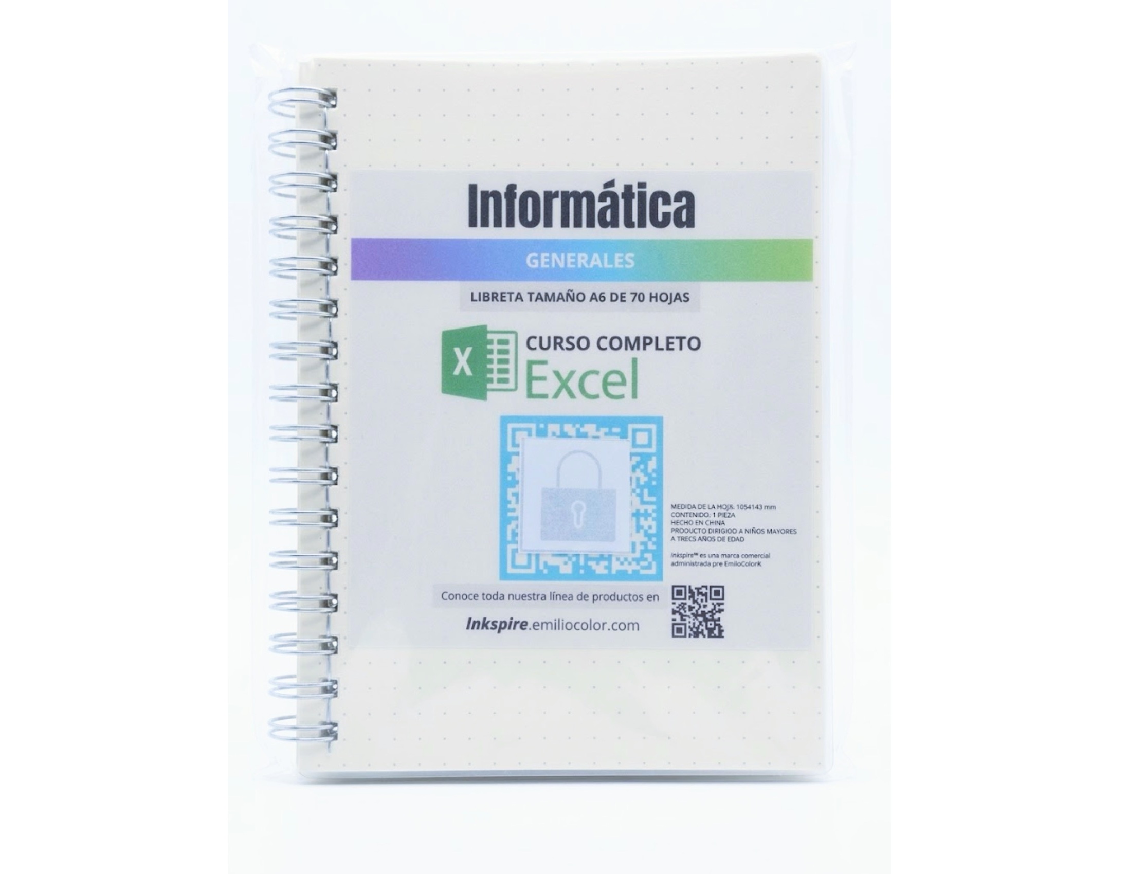 Lote de 5 libretas con cursos generales