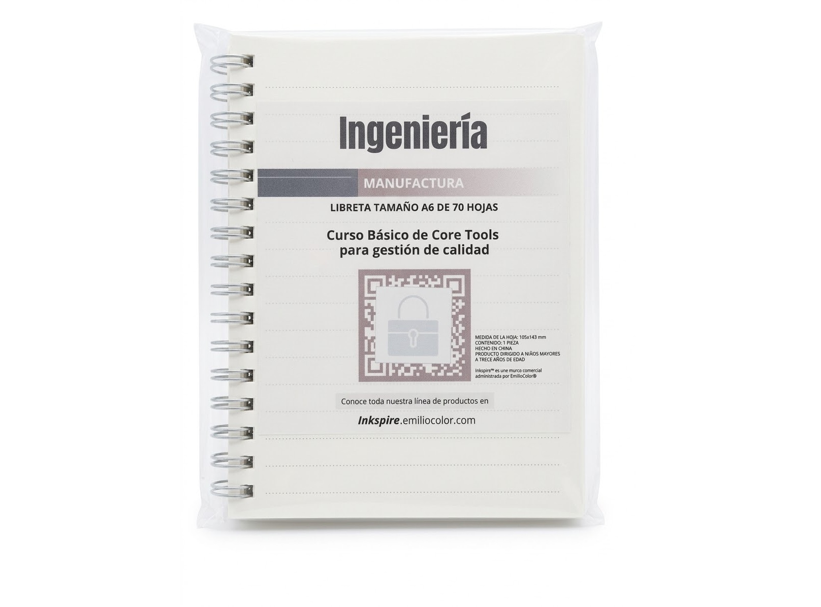 Lote de 5 libretas con curso de manufactura