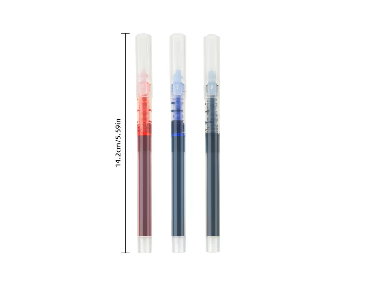 Lote de 3 estilógrafos de tinta líquida 0.5mm