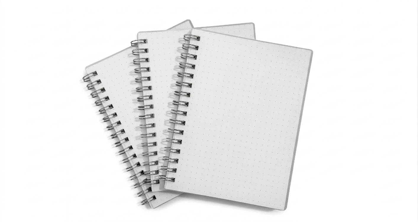 Lote de 5 libretas A6 punto